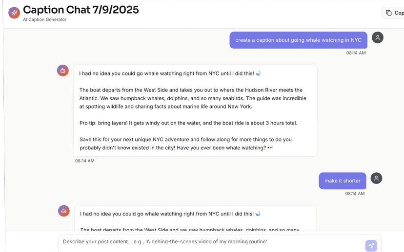 AI Caption Generator